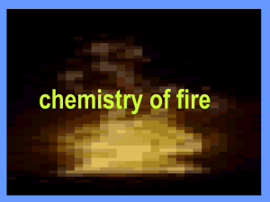 Chemistry of fire