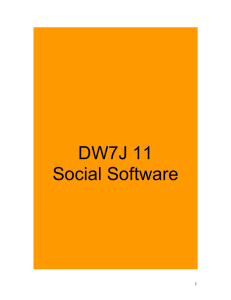 Social Software Handout SQA Amended