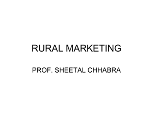 rural marketing - Sheetal's Education Center