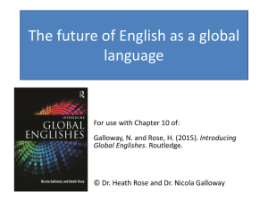On the future of English