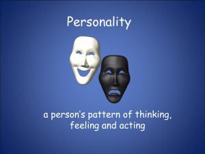 Notes: Personality