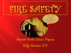 Fire Safety - Harpeth High School Health Science