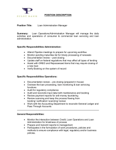 Position Description - Loan Administration Manager