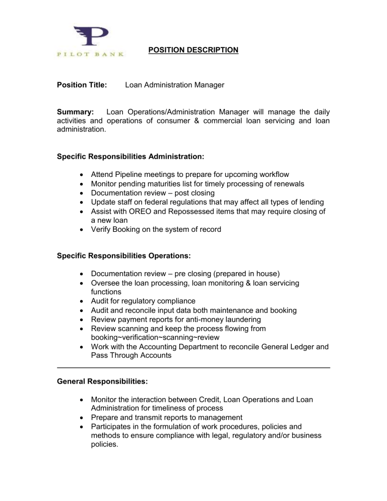 position-description-loan-administration-manager