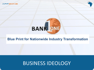 BankOne Presentation Click Here to