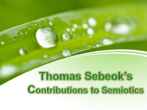 Who is Thomas Sebeok?