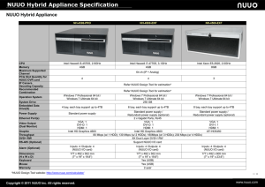 NUUO_Hybrid Appliance_Spec_20131220