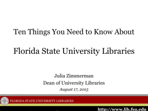 University Libraries - Florida State University