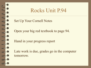 Rocks Unit P.94