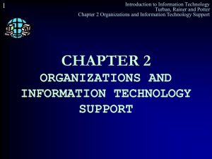 chaper 2 organizational structure and information systmes
