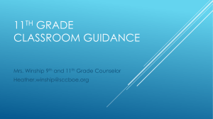 11th Grade Classroom Guidance