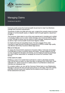 Managing Claims - Department of Finance