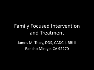 Improved Outcomes by Focusing on Families