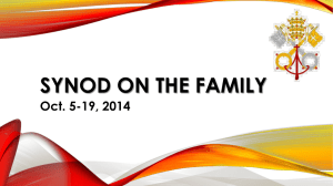 Synod 14 on the Family PPT