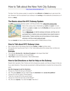 How to Talk about the New York City Subway - alc