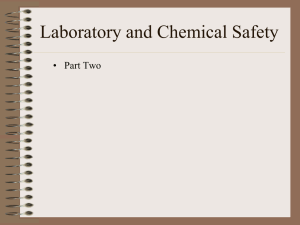 Laboratory and Chemical Safety