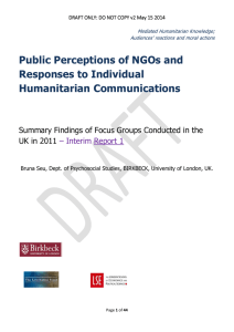 Sue, B. (2014). Public perceptions of NGOs and responses to
