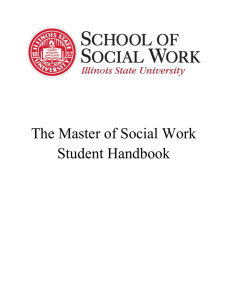The Master of Social Work Student Handbook