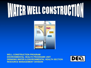Water Well Construction Presentation by DEQ