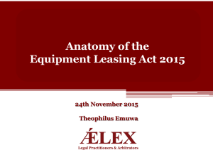 the anatomy of the equipment leasing act 2015
