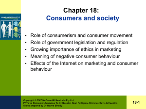 Consumers and society