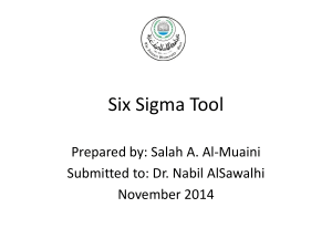 Six Sigma Tool