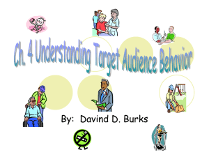 Ch. 4 Understanding Target Audience Behavior