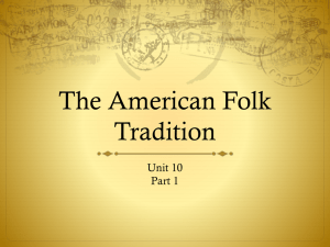 The American Folk Tradition