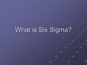 What is Six Sigma?