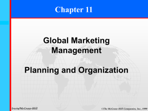 Ch 11 Benefits of Global Orientation