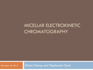 Micellar electrokinetic chromatography