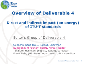 7. Use of ITU-T Standards to mitigate climate change (4/6)