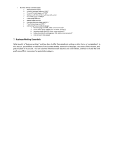 Business Writing Essentials (GG 070512)