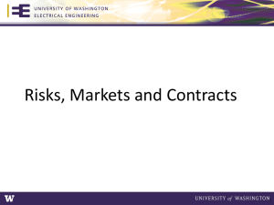 Risks, Markets, and Contracts