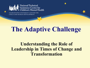 Understanding the Adaptive Challenge