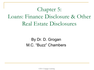 Loan Disclosure and Compliance