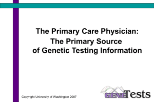 Genetic Testing - Berkshire Health Systems