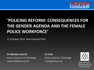 Policing Reform - British Association of Women Police