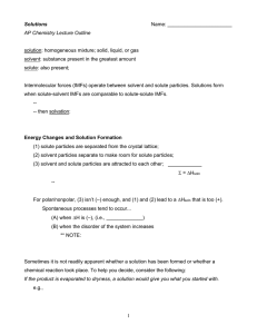 Solutions - Teach.Chem