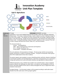 6th Agriculture Unit Plan - The Tennessee STEM Innovation Network
