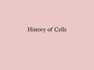 History of Cells
