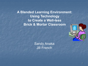 A Blended Learning Environment