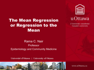 regression analysis