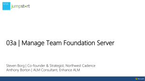 Manage Team Foundation Server - Center