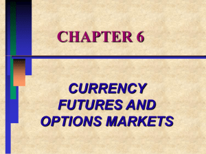 chapter 6 currency futures and options markets