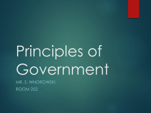 Government and the State - Mr. Wnorowski's Class