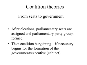 Coalition theory: a map