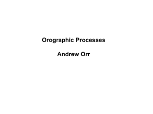 Orographic Processes
