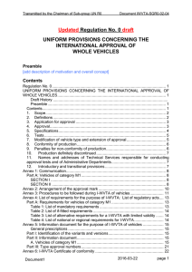 Annex 4: List of requirements for the purpose of I