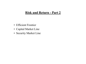 Risk and Return - Part 2